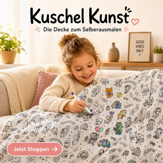 Kuschel Kunst - Decke